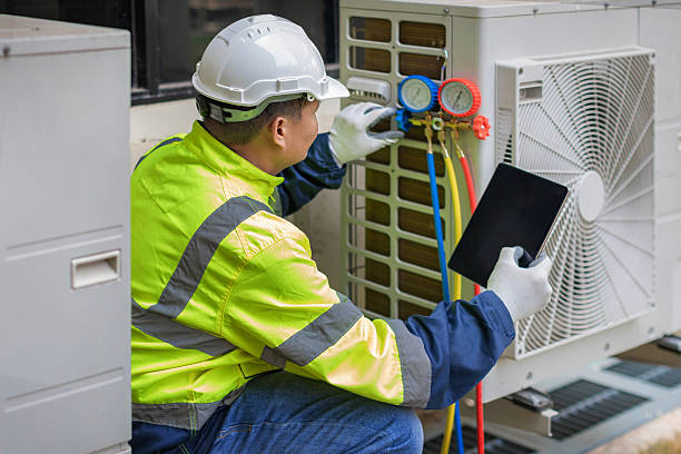 Professional Air Conditioning Repair technician working in Nebo, NC